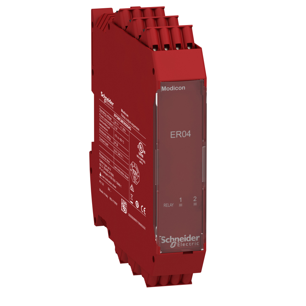 4 safety relay outputs expansion module with spr
