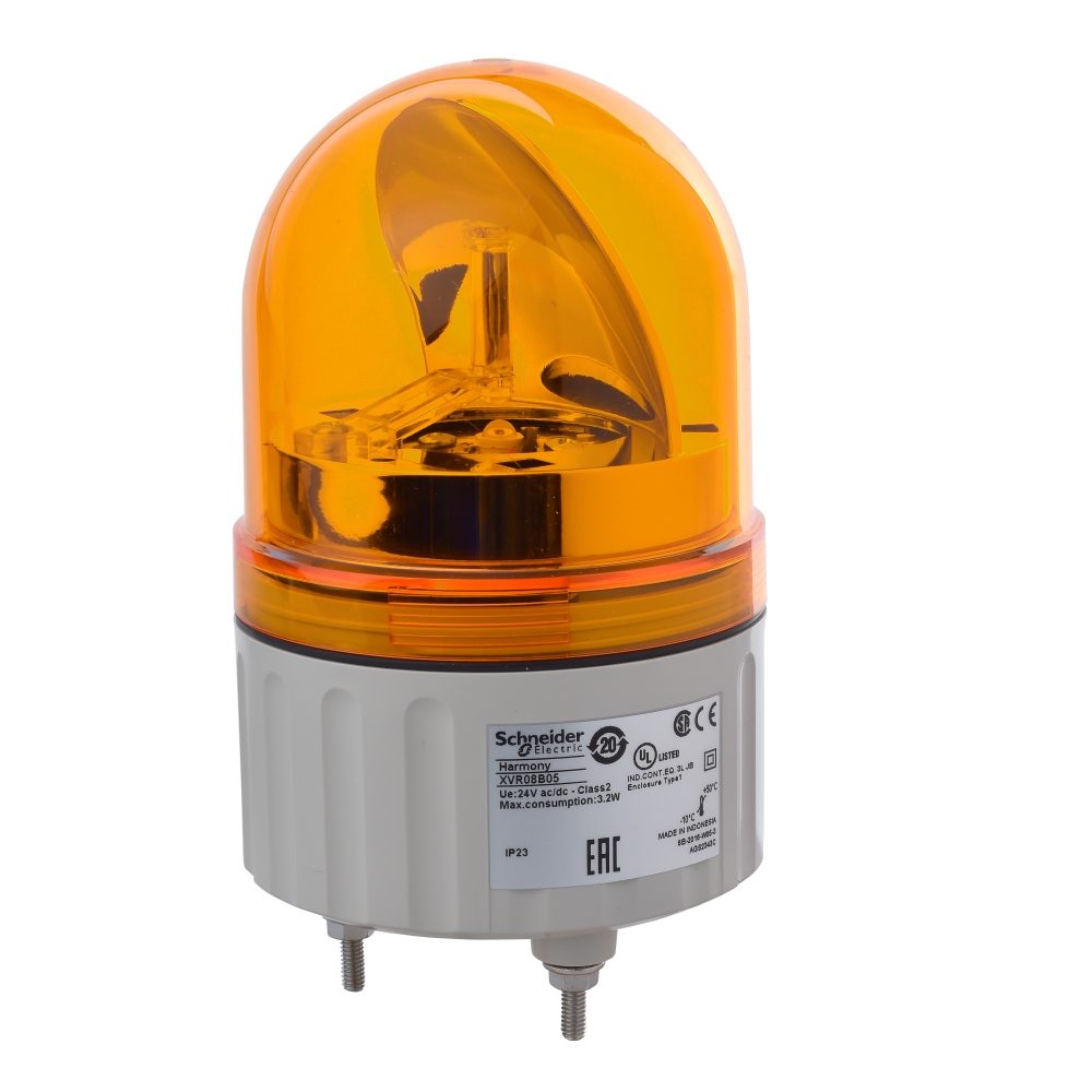 Rotating beacon, Harmony XVR, 84mm, orange, with