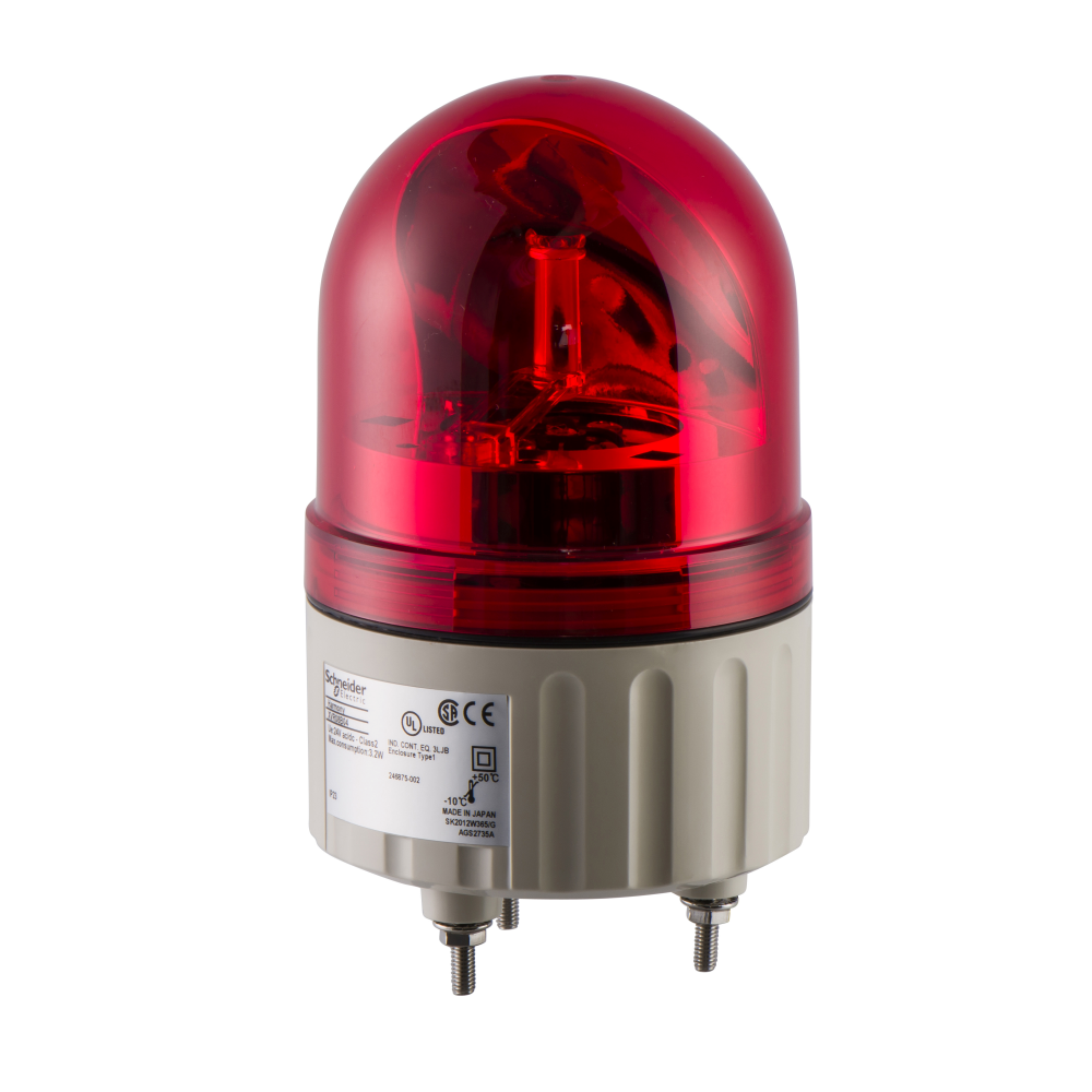 Rotating beacon, Harmony XVR, 84mm, red, without