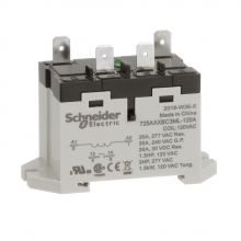 Schneider Electric 725AXXBC3ML-120A - Power relay, SE Relays, 30A, 1NO, 120VAC, LED pu