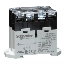Schneider Electric 725AXXSC3ML-12D - Power relay, SE Relays, 30A, 1NO, 12VDC, LED pus