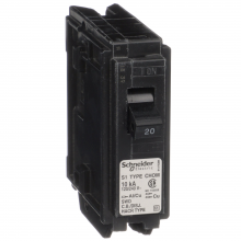 Schneider Electric CHOM120 - Mini circuit breaker, Homeline, 20A, 1 pole, 120