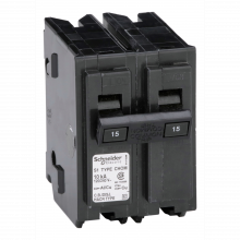 Schneider Electric CHOM215 - Mini circuit breaker, Homeline, 15A, 2 pole, 120