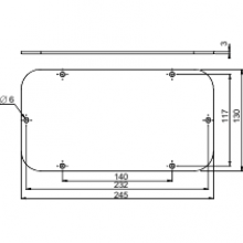 Schneider Electric NSYTLCU - Aluminium for Spacial S3D encl. L245xW130.