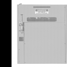Schneider Electric HVL415DEWL2H - Switchgear, HVL, single, 600A, 15kV, 125 to 200E