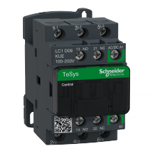 Schneider Electric LC1D09KUE - IEC contactor, TeSys Deca Green, nonreversing, 9