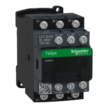 Schneider Electric LC1D126SLS207 - IEC contactor, TeSys D, nonreversing, 12A, 7.5HP