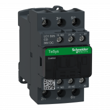 Schneider Electric LC1D25CD - IEC contactor, TeSys Deca, nonreversing, 25A, 15