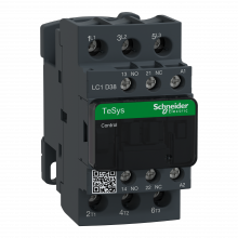 Schneider Electric LC1D38Q7 - IEC contactor, TeSys Deca, nonreversing, 38A, 20