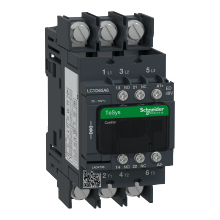 Schneider Electric LC1D65A6ED - IEC contactor, TeSys D, nonreversing, 65A, 40HP