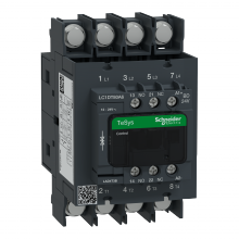 Schneider Electric LC1DT80A6BD - IEC contactor, TeSys Deca, nonreversing, 80A res