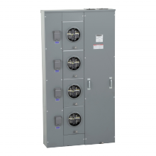 Schneider Electric MPL64225 - Meter center, MP Meter-Pak, 4 sockets, lever byp
