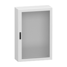 Schneider Electric NSYCRN128300T - Glazed steel door, PanelSeT CRN, without mountin