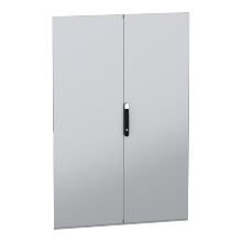 Schneider Electric NSYSFND18122D - Double plain door, PanelSeT SFN, PanelSeT SM, fo
