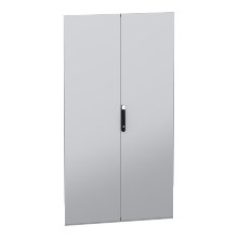 Schneider Electric NSYSFND22122D - Double plain door, PanelSeT SFN, PanelSeT SM, fo