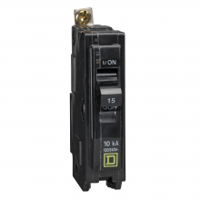 Schneider Electric QOB110VH - Mini circuit breaker, QO, 10A, 1 pole, 120/240VA