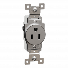 Schneider Electric SQR42100GY - Socket-outlet, X Series, 15A, standard, single,