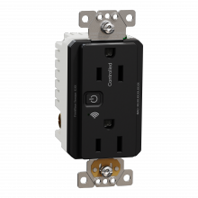 Schneider Electric SQR441U1BKW - Socket-outlet, X Series, 15A, decorator, tamper