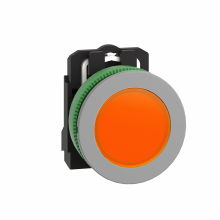 Schneider Electric XB5FVB5C0 - Pilot light, Harmony XB5, grey bezel, orange, un