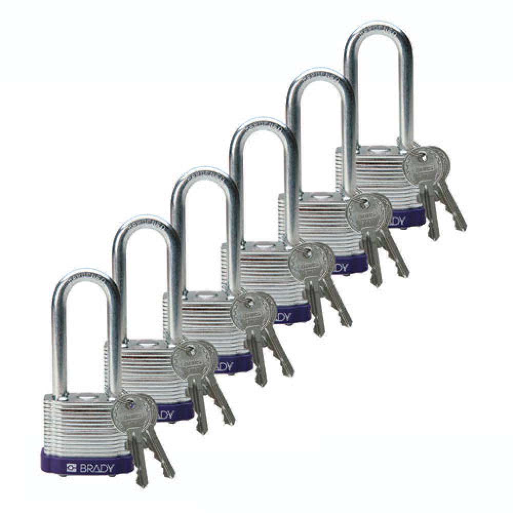 Steel Padlock 2 in Steel Shkl KD PL 6PK