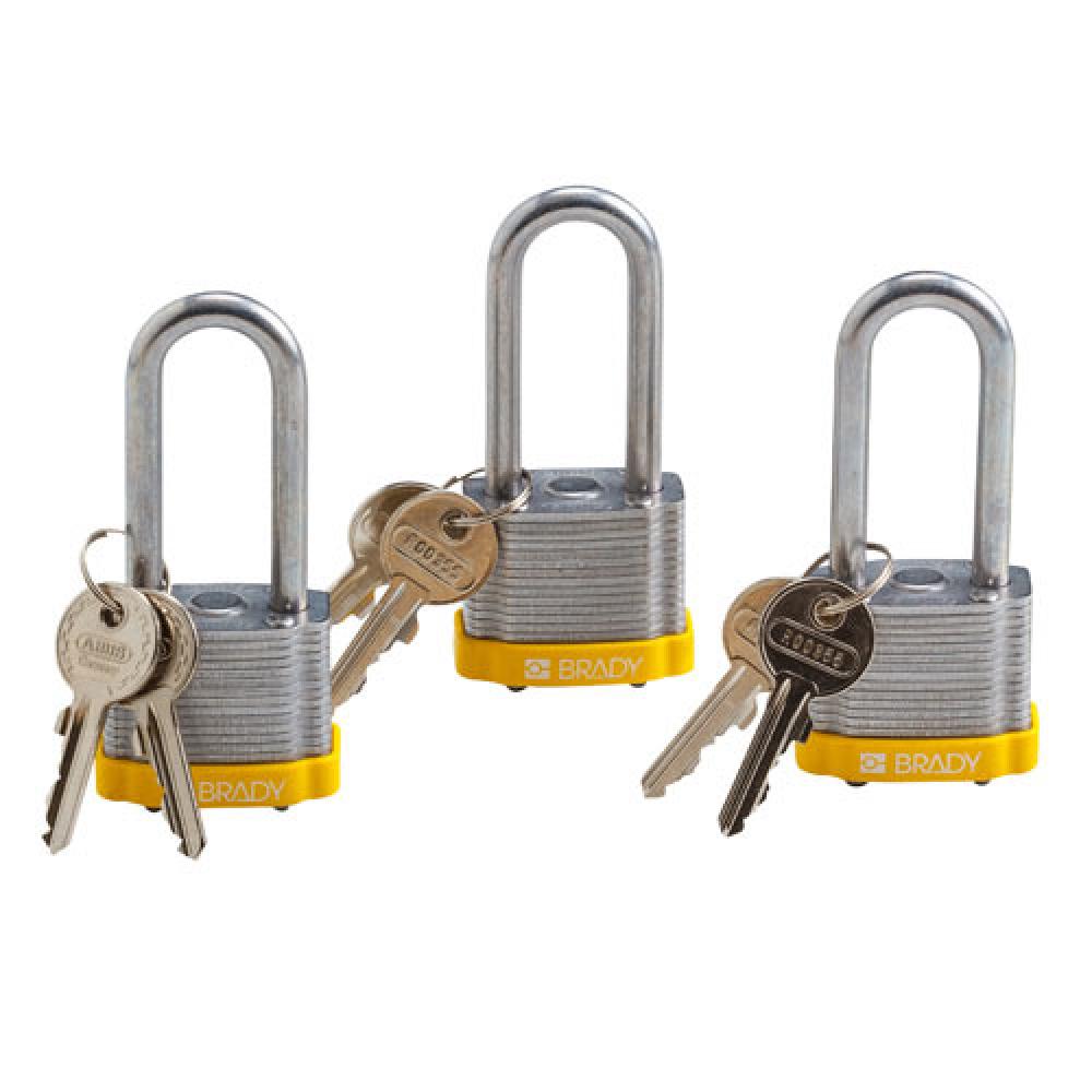 Steel Padlock 2 in Steel Shkl KA YL 3PK