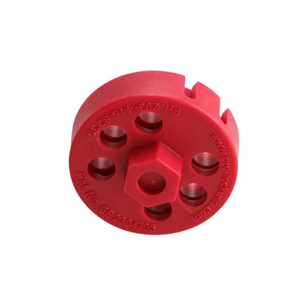 DBL HEX RED SPIN LOCKOUT W/O CABLE