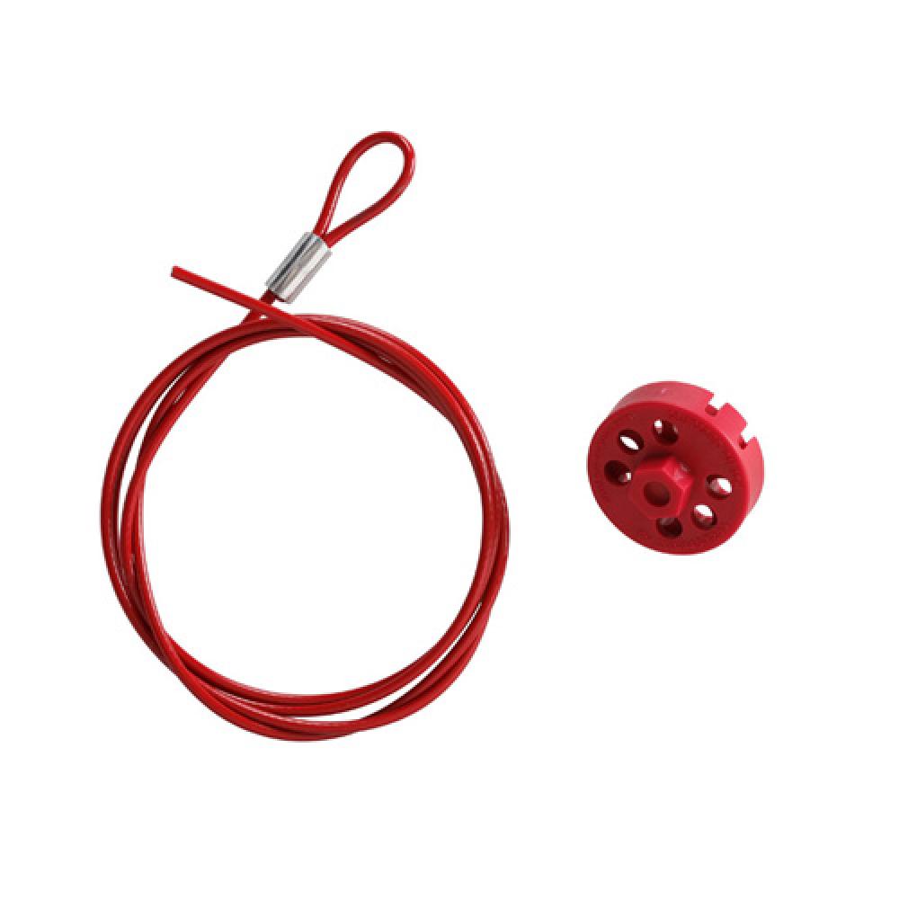 DBL HEX RED SPIN CABLE LOCKOUT