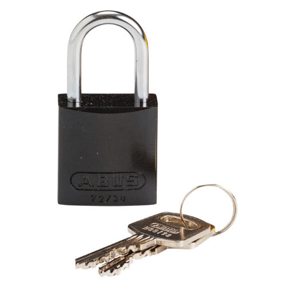 Comp Alum Padlock 1&#34; KD BK