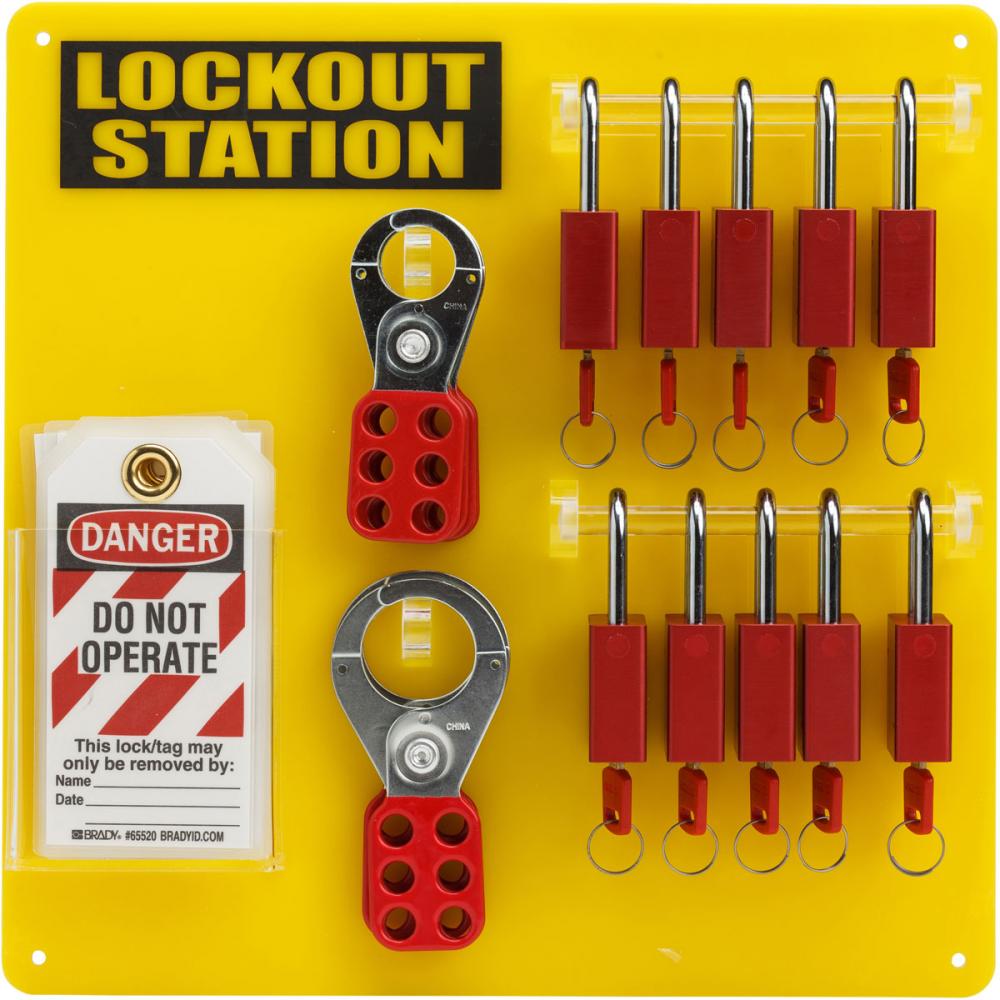 SafeKey 10-Lock Lockout Board Ki