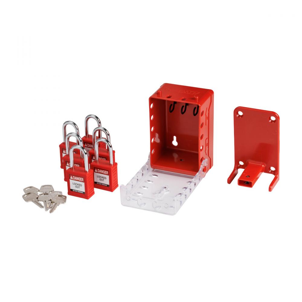 Compact Lock Box W/KA Nylon Padlocks