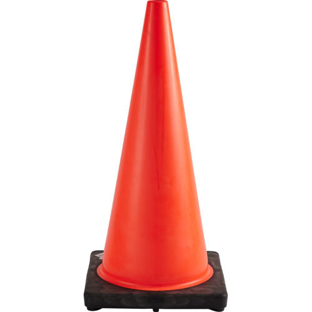 TRAFFIC CONE W/28&#34; H BLACK BASE