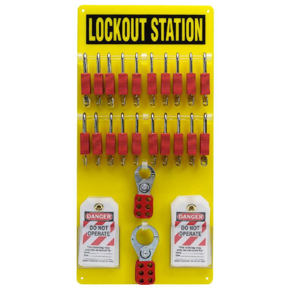 20-LOCK BOARD WITH SAFETY PADLOCKS