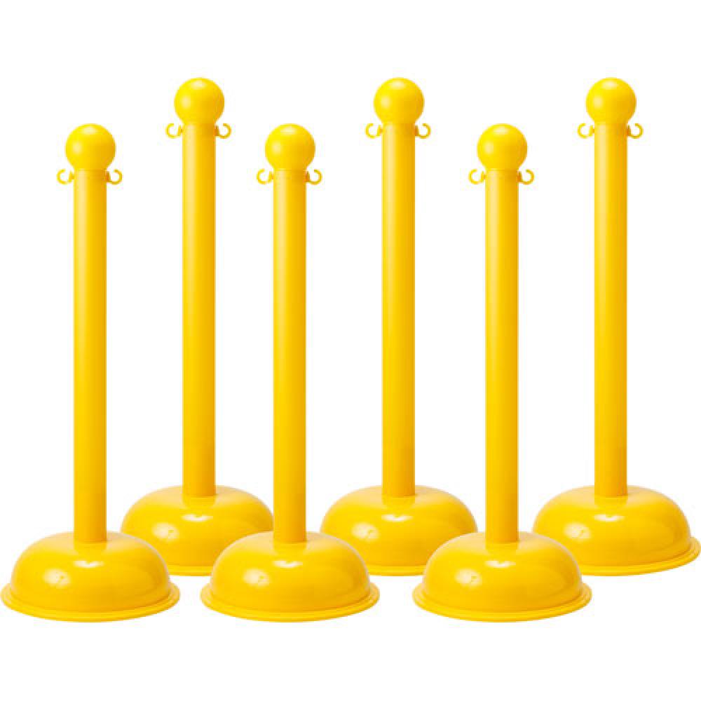 BRADYLINK WARNING POST SOLID YELLOW-PAC