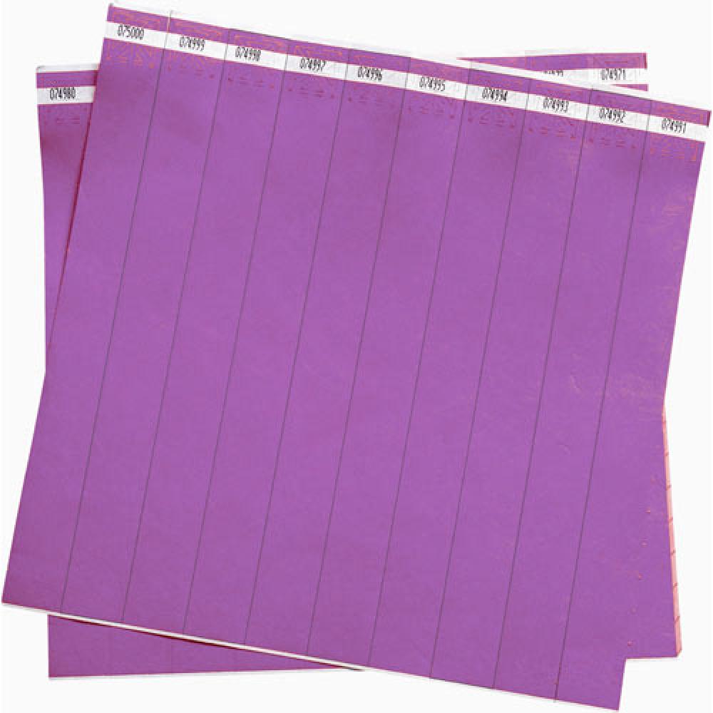 WRISTBAND TYVEK 1IN WIDE PURPLE