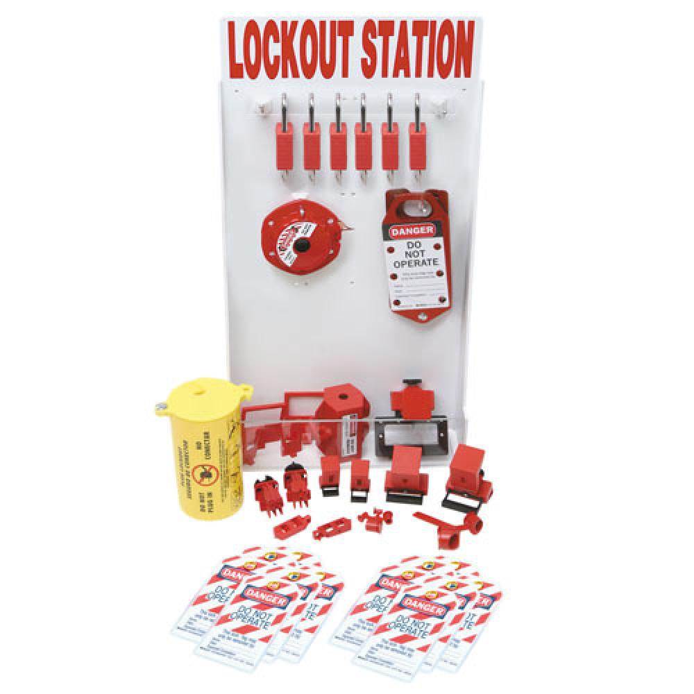 SMALL LOCKOUT STATION, W/SAFETY LOCKS