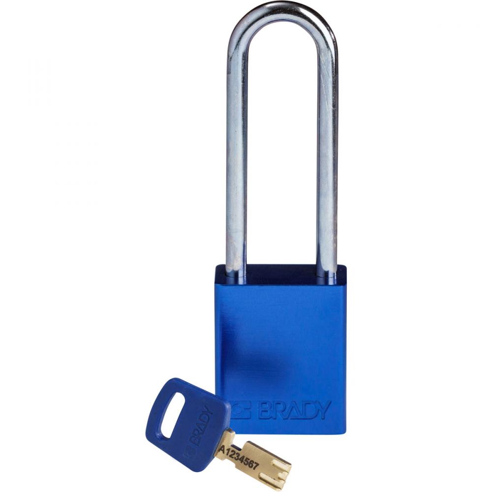 Alum Padlock 3&#34; Steel Shackle KD BU