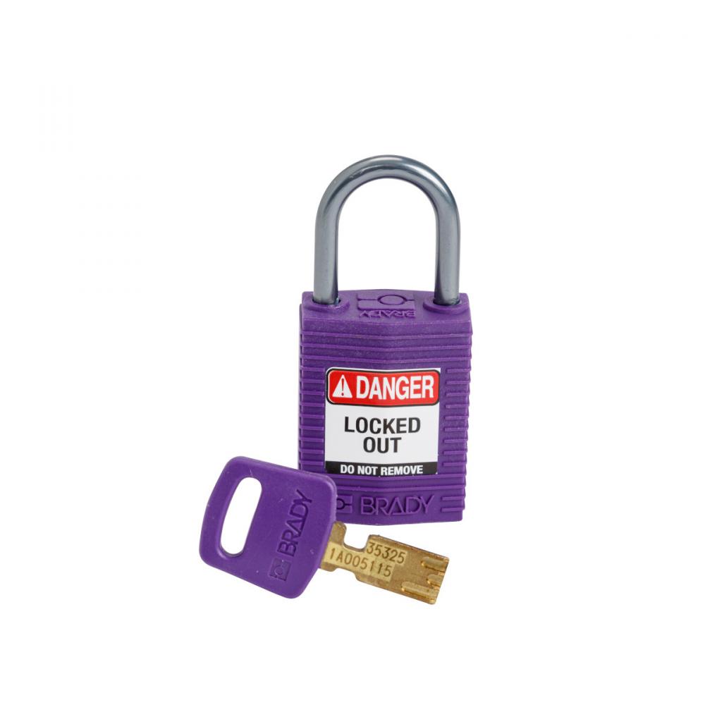 Comp Padlock Nyl 1&#34; Alum Shkl KD PL 1PK