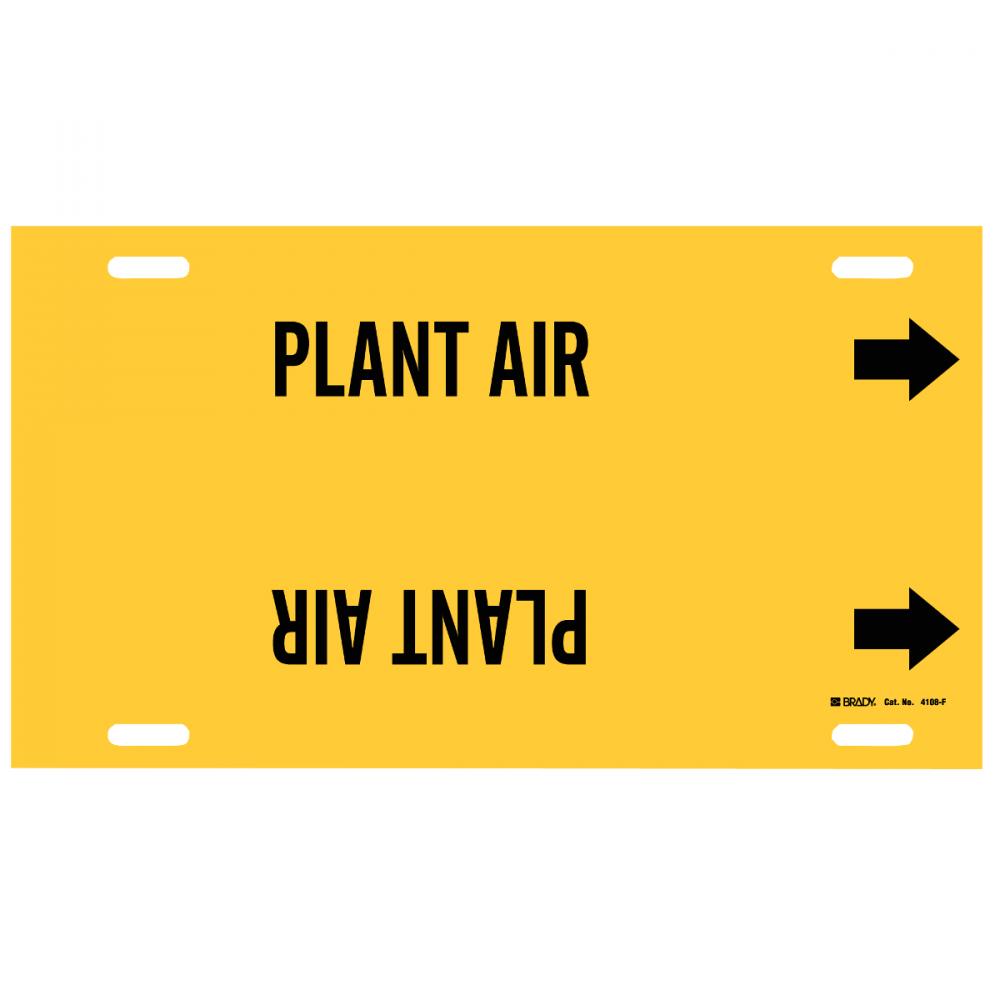 PIPE MARKER, PLANT AIR/YEL/STY F, 1 MKR