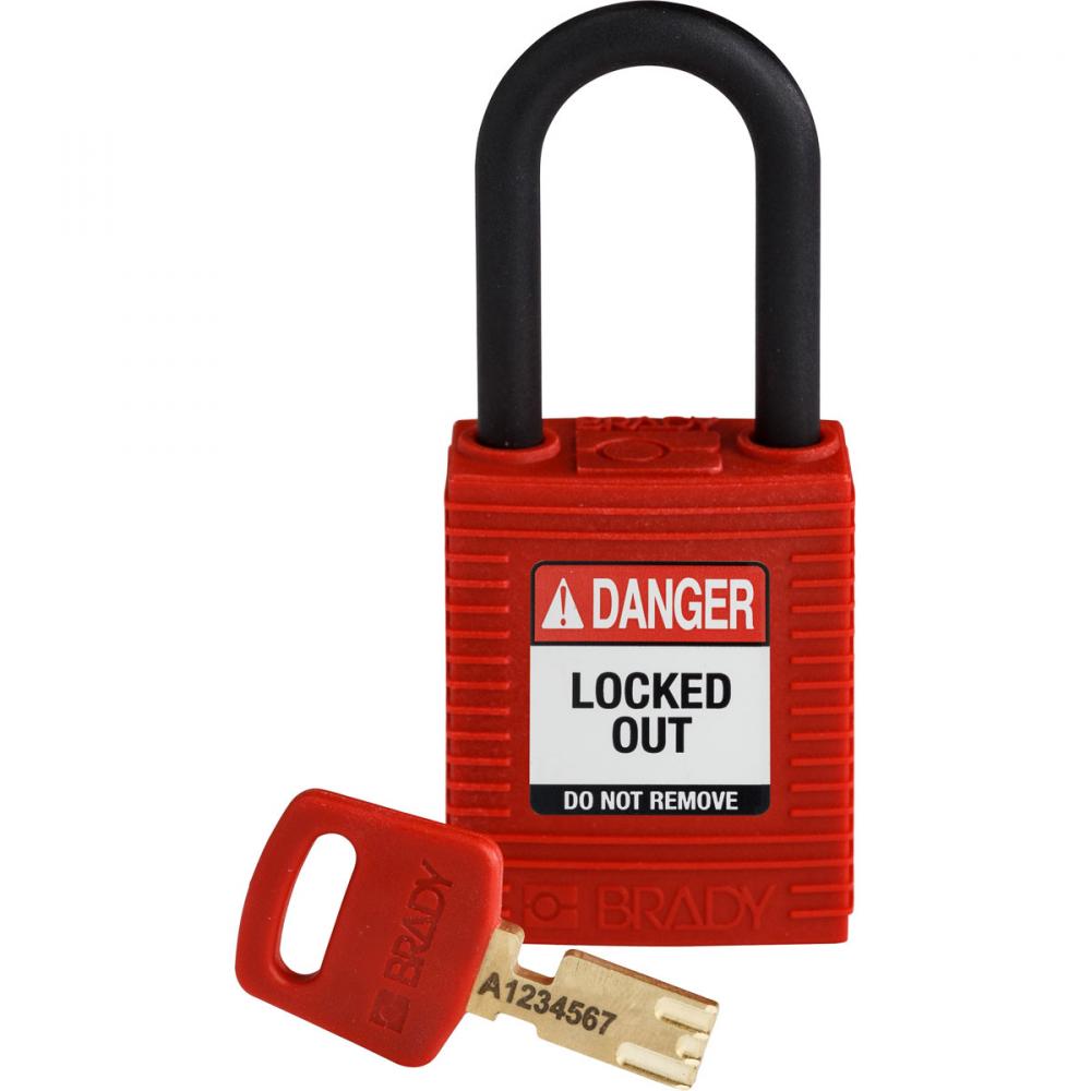 Nylon Padlock 1.5&#34; Plastic Shackle KD RD