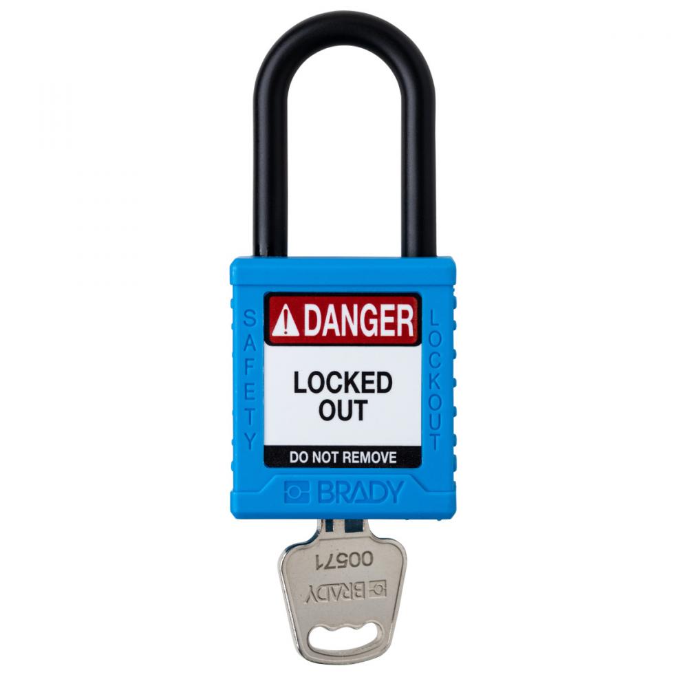 Plastic Padlock 1.5&#34; Shackle KD BU 1PK