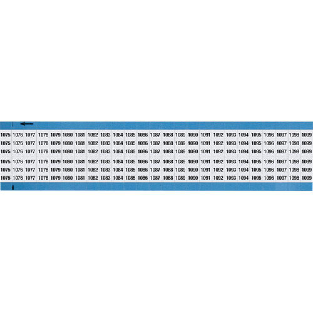 Wire Marker .75in H x 0.36in W 1075-1099