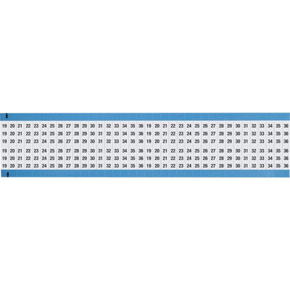 Wire Marker 0.75in H x 0.25in W, 19 to 36