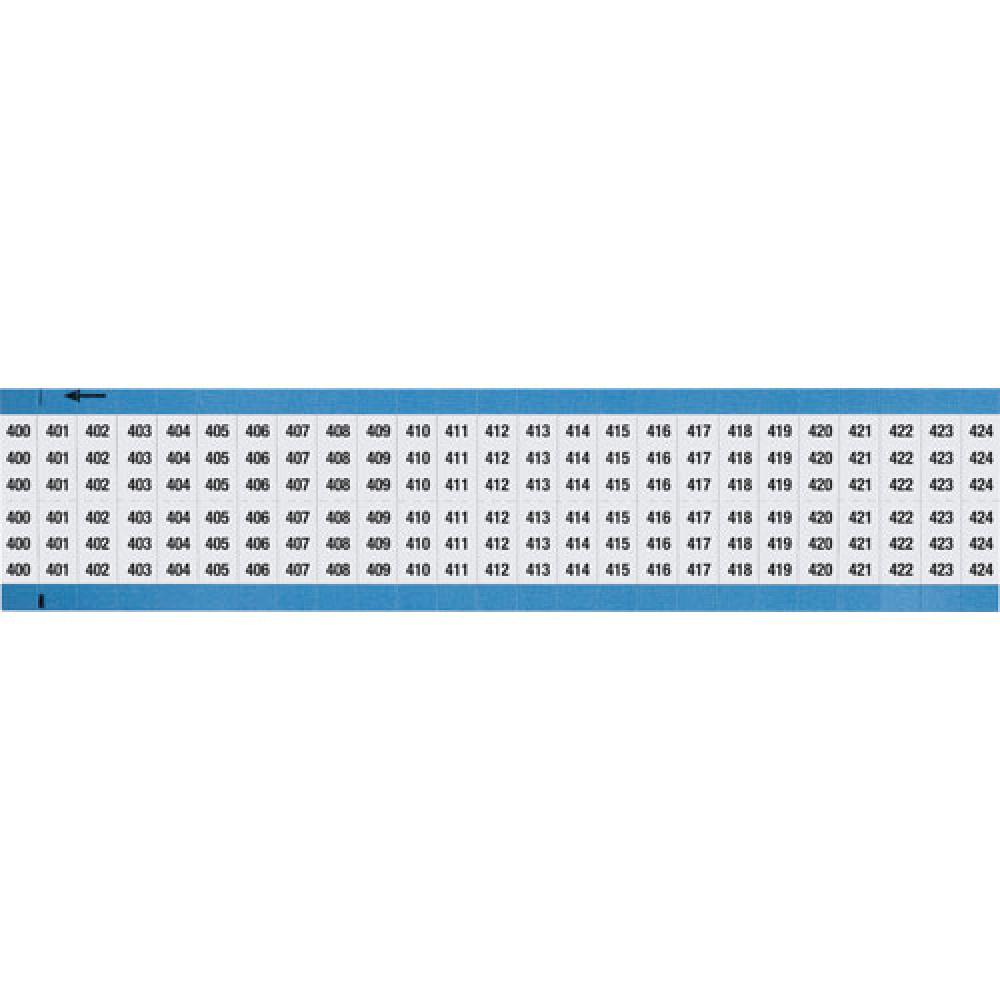 Wire Marker 0.75in H x 0.36in W, 400-424