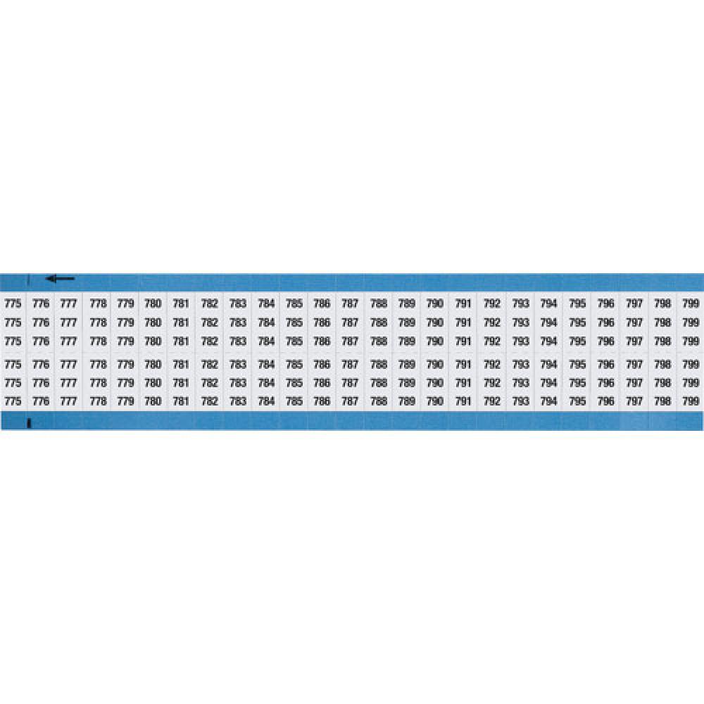 Wire Marker 0.75in H x 0.36in W, 775-799