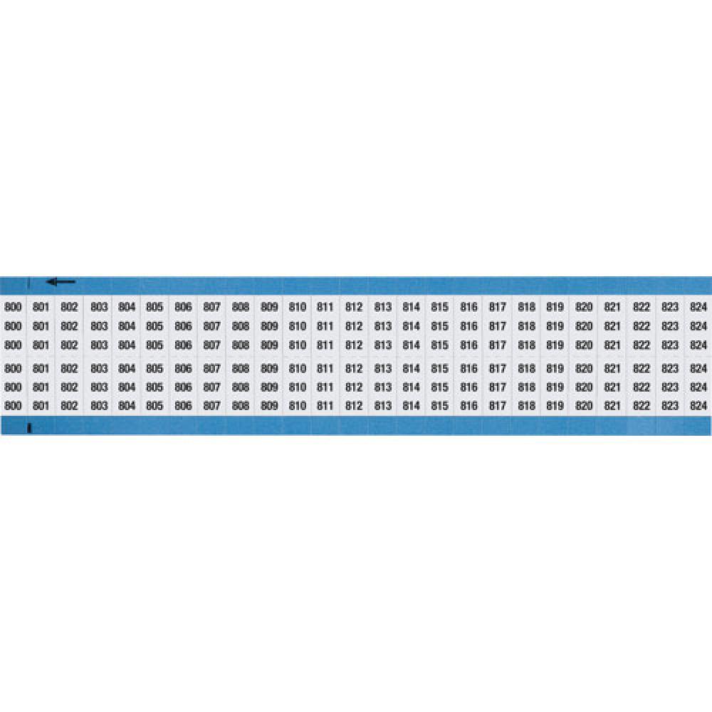 Wire Marker 0.75in H x 0.36in W, 800-824