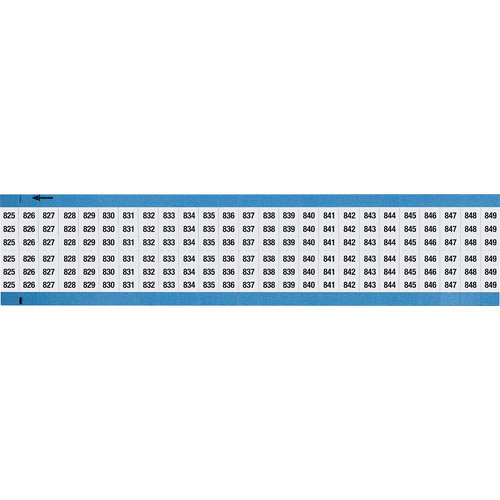 Wire Marker 0.75in H x 0.36in W, 825-849