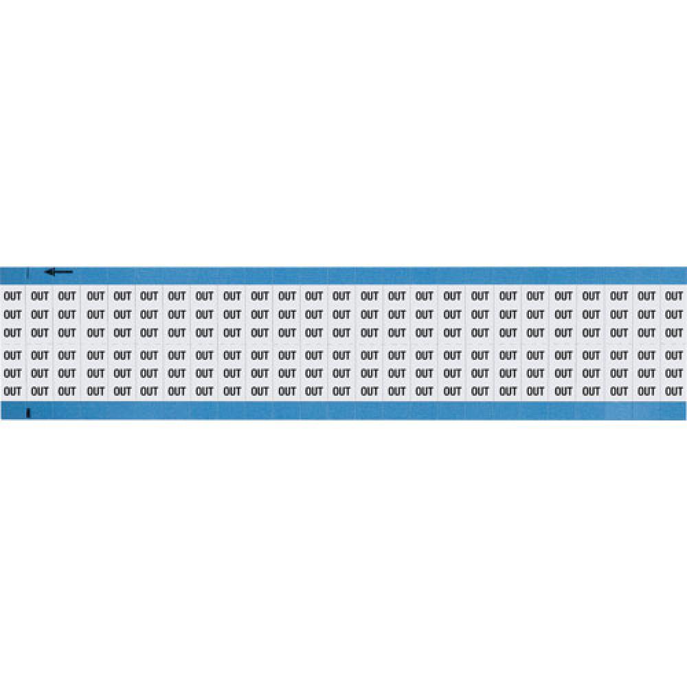 Wire Marker 0.75in H x 0.36in W, OUT