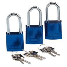 Brady 105903 - Alum Padlock 1.5" Alum Shackle KA BU 3PK