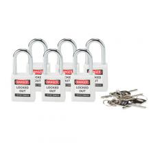 Brady 118925 - Nylon Padlock 1.5" KD WT 6PK