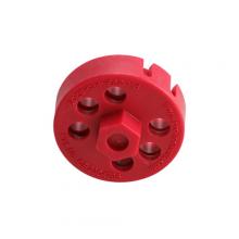 Brady 122247 - DBL HEX RED SPIN LOCKOUT W/O CABLE